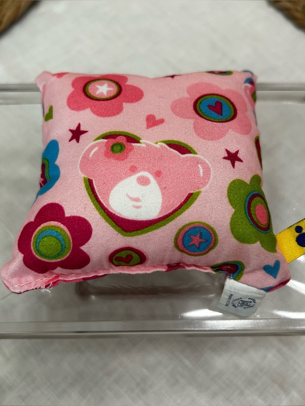 Vintage Build-A-Bear Workshop Beary Flowers Pink Doll Pillow Accessory (2010)